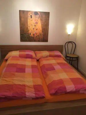 Ein Bett oder Betten in einem Zimmer der Unterkunft Haus Melodie
