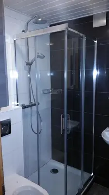 Ein Badezimmer in der Unterkunft 