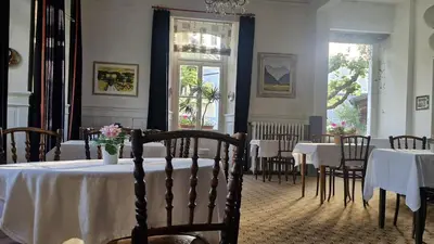 Ein Sitzbereich in der Unterkunft Guest Rooms with a great view at Residence Brunner