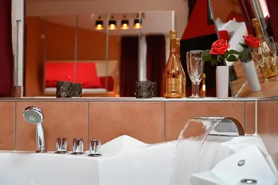 Ein Badezimmer in der Unterkunft Loveroom
