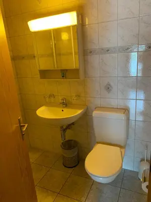 Ein Badezimmer in der Unterkunft Hotel Hof und Post