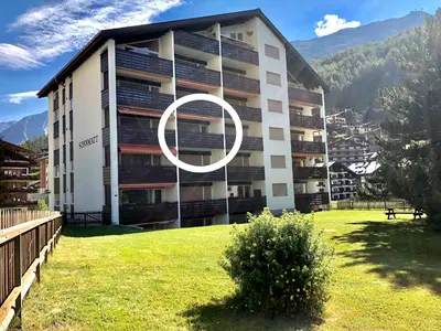 Ein allgemeiner Bergblick oder ein Berglick von der Ferienwohnung aus