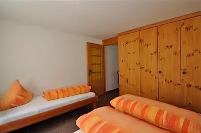 Ein Bett oder Betten in einem Zimmer der Unterkunft Gasthaus Skiklub
