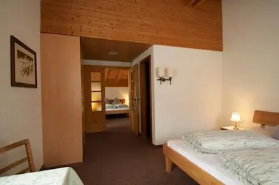 Ein Bett oder Betten in einem Zimmer der Unterkunft Gasthaus Skiklub