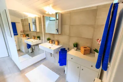 Ein Badezimmer in der Unterkunft Villa delle Palme