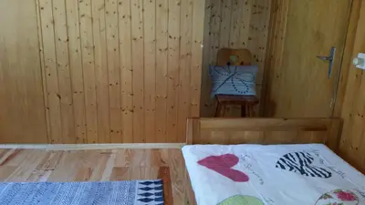Ein Bett oder Betten in einem Zimmer der Unterkunft Chalet Bergmann