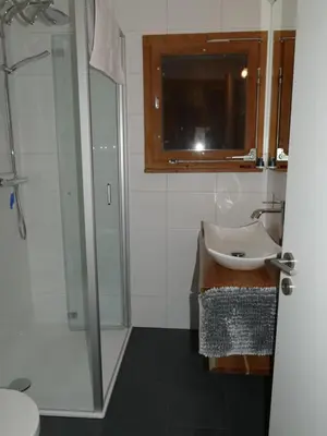 Ein Badezimmer in der Unterkunft Chalet Bergmann