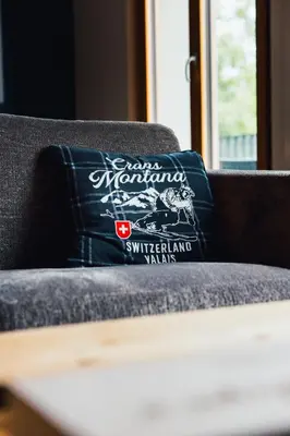 Ein Sitzbereich in der Unterkunft B&B La Forge de Diogne - luxury and cosy alpine lodge