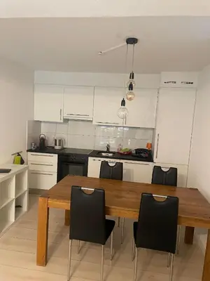 Küche/Küchenzeile in der Unterkunft Apartments Soldanella