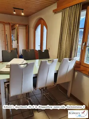 Ein Sitzbereich in der Unterkunft Schwizi's Apartments