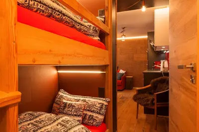 Ein Bett oder Betten in einem Zimmer der Unterkunft Schnapskeller