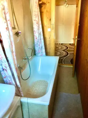 Ein Badezimmer in der Unterkunft Alpen-Sonne