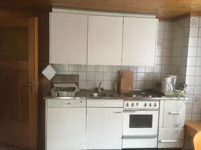 Küche/Küchenzeile in der Unterkunft Alpen-Sonne