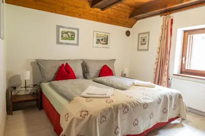 Ein Bett oder Betten in einem Zimmer der Unterkunft Locanda Poncini