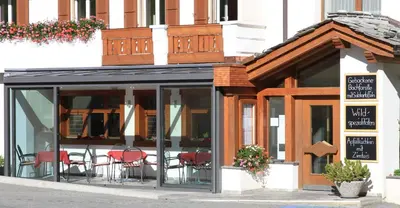 Das Gebäude in dem sich das Hotel befindet