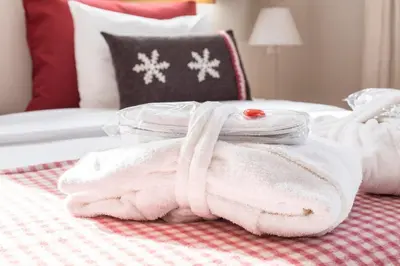 Ein Bett oder Betten in einem Zimmer der Unterkunft Sonnmatten Boutique Hotel & Apartments Zermatt