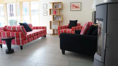 Ein Sitzbereich in der Unterkunft Chalet Bella Vista 1