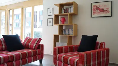 Ein Sitzbereich in der Unterkunft Chalet Bella Vista 1