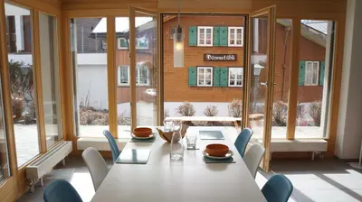 Ein Sitzbereich in der Unterkunft Chalet Bella Vista 1