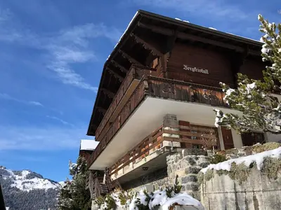 Ein allgemeiner Bergblick oder ein Berglick von der Ferienwohnung aus