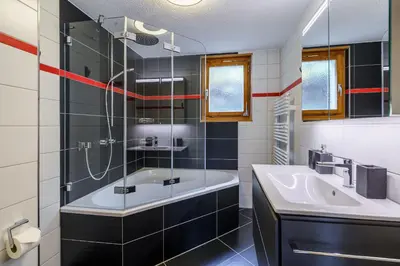 Ein Badezimmer in der Unterkunft Chalet Bergkristall