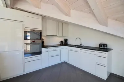 Küche/Küchenzeile in der Unterkunft Chalet Brunner Penthouse