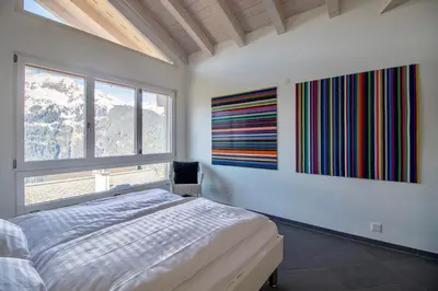 Ein Bett oder Betten in einem Zimmer der Unterkunft Chalet Brunner Penthouse