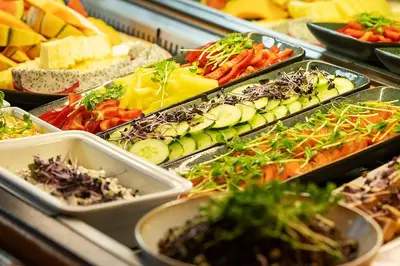Essen im Hotel oder in der Nähe