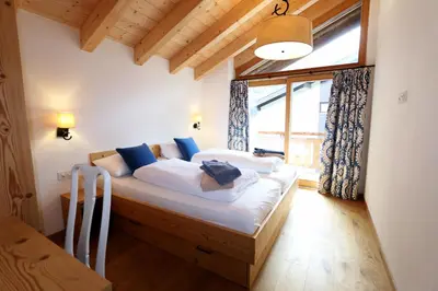 Ein Bett oder Betten in einem Zimmer der Unterkunft Pyrit