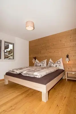 Ein Bett oder Betten in einem Zimmer der Unterkunft Chalet la cordée