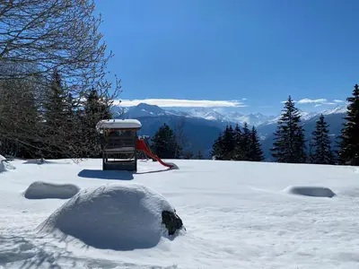 Crans-Montana Stunning Southview Flat im Winter