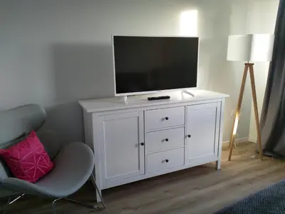TV/Unterhaltungsangebot in der Unterkunft Apartments Seeblick mit Anbindung an ein 4-Sterne-Hotel