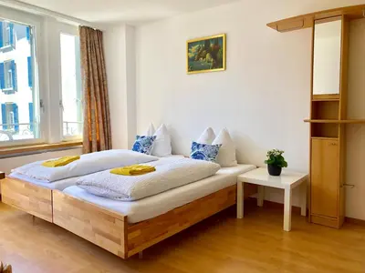 Ein Bett oder Betten in einem Zimmer der Unterkunft central beauty scenery apartment