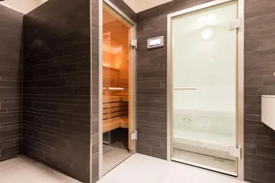 Ein Badezimmer in der Unterkunft Domus Major