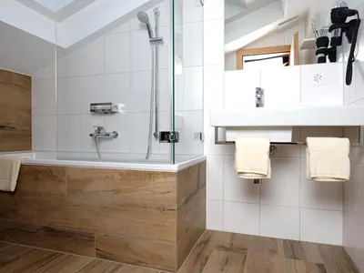Ein Badezimmer in der Unterkunft Hotel Plateau Rosa