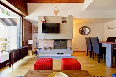 TV/Unterhaltungsangebot in der Unterkunft Joli appartement ensoleillé à Vercorin