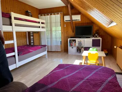 Ein Bett oder Betten in einem Zimmer der Unterkunft Pony Hof