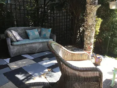 Ein Sitzbereich in der Unterkunft Casa toscana