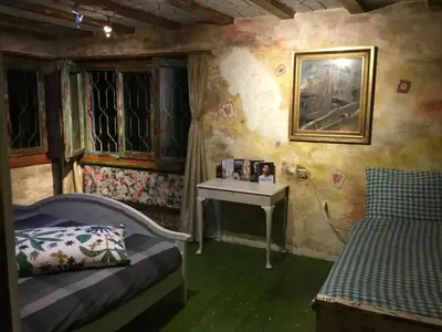 Ein Bett oder Betten in einem Zimmer der Unterkunft Casa toscana