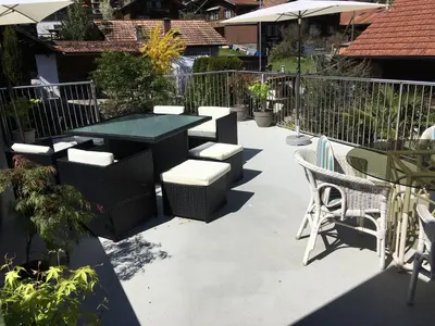 Ein Balkon oder eine Terrasse in der Unterkunft Chalet 1752