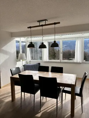 Ein Sitzbereich in der Unterkunft Lakeviewhouse