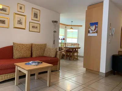 Ein Sitzbereich in der Unterkunft Haus Colmar