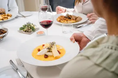 Essen im Hotel oder in der Nähe