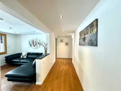 Ein Sitzbereich in der Unterkunft Haus Chalet Arnika