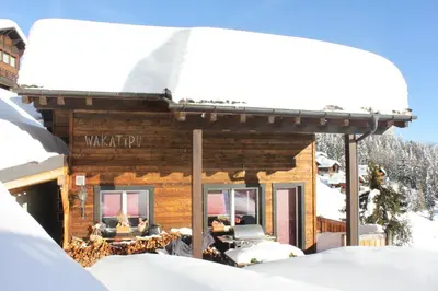 Wakatipu-Lodge im Winter