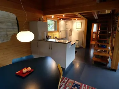 Küche/Küchenzeile in der Unterkunft Apartment Weidli- Chalet by Interhome