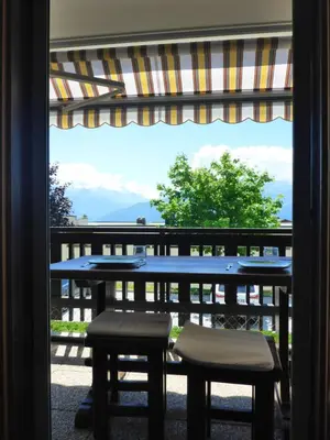 Ein Balkon oder eine Terrasse in der Unterkunft Résidence Les Mandarins D