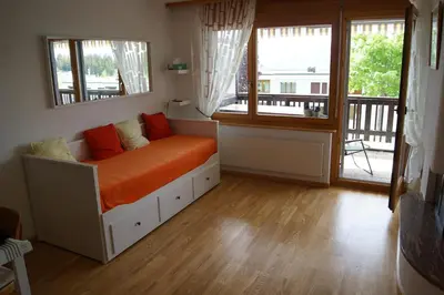 Ein Bett oder Betten in einem Zimmer der Unterkunft Résidence Les Mandarins D