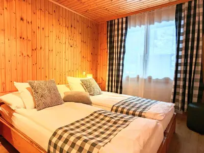 Ein Bett oder Betten in einem Zimmer der Unterkunft Ferienwohnungen Wallis - Randa bei Zermatt