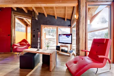 TV/Unterhaltungsangebot in der Unterkunft Chalet Schwalbennest